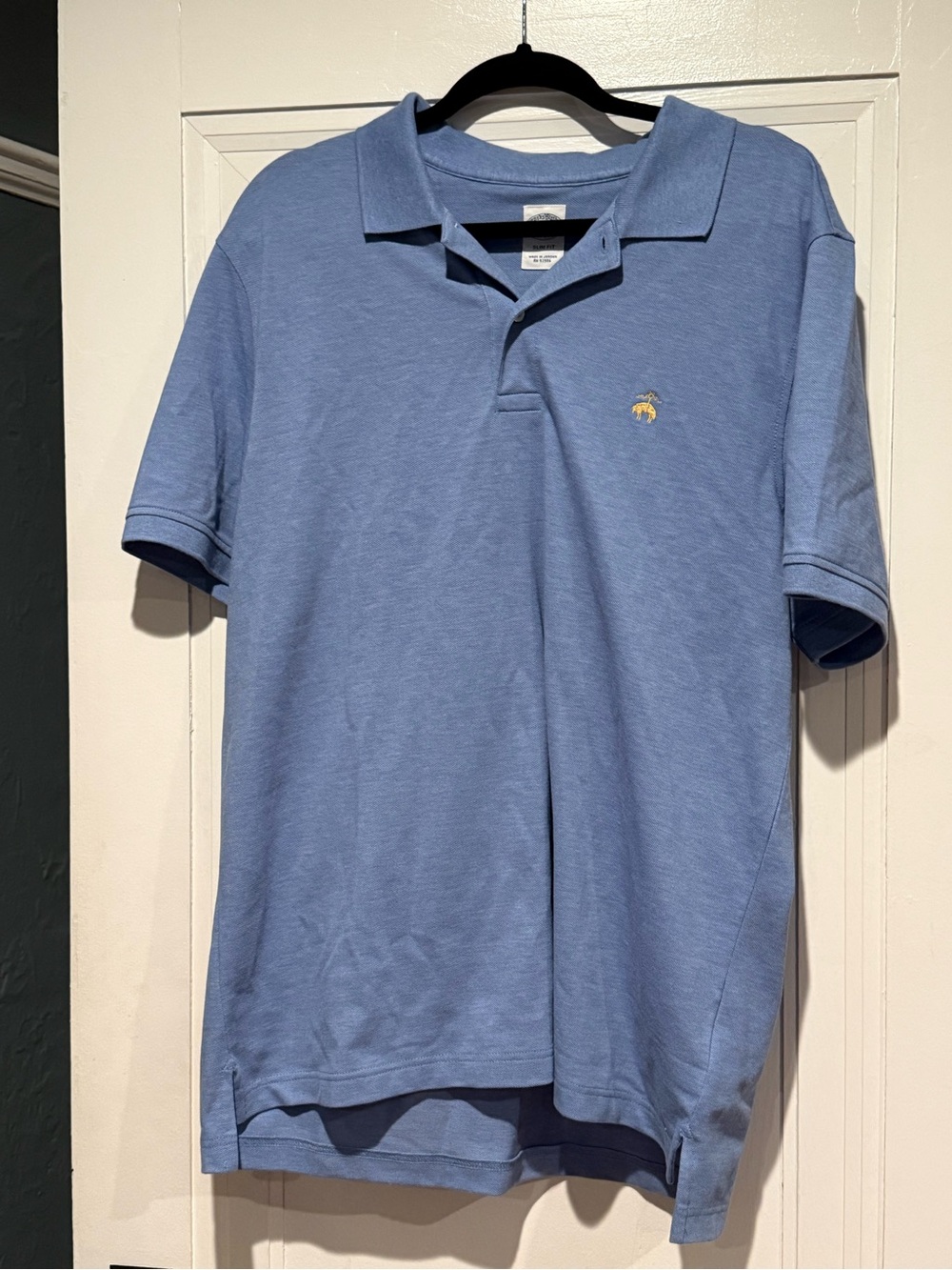 Brooks Brothers 1818 Men’s Slim Fit Blue Polo Shirt XL Golden Fleece Logo